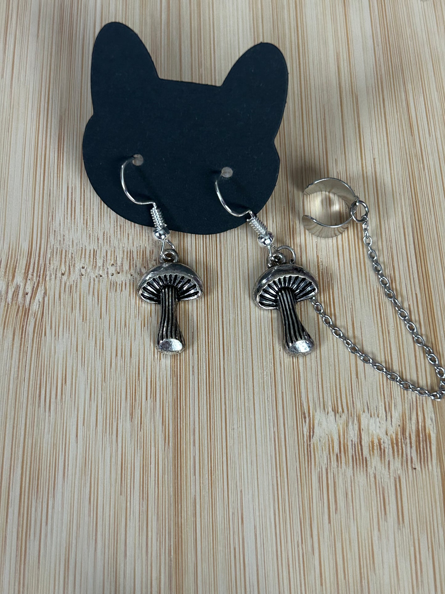 Silvery mushrooms
