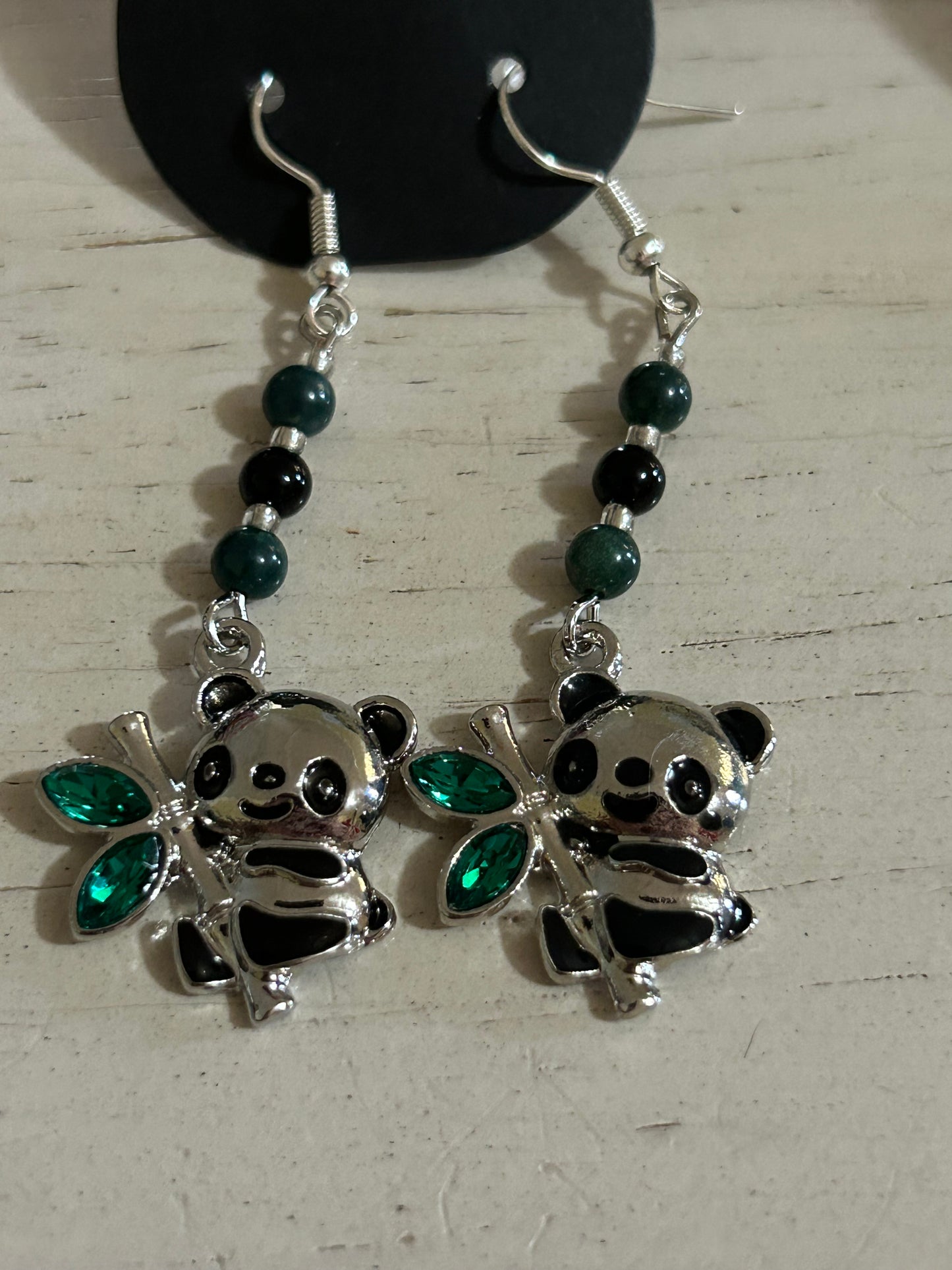 Panda earrings