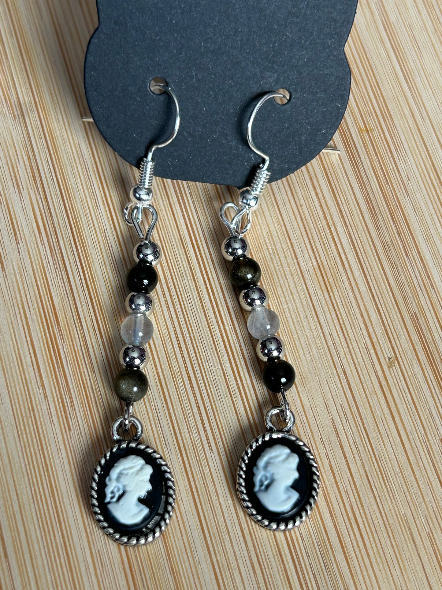 Gothic Cameo Earrings