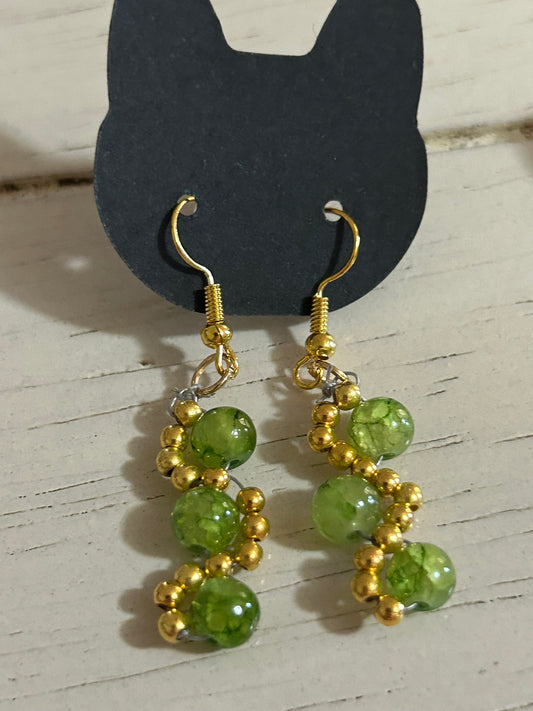 Green Goddess earrings