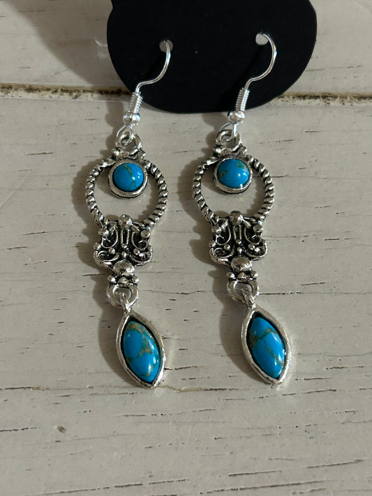 Turquoise drops