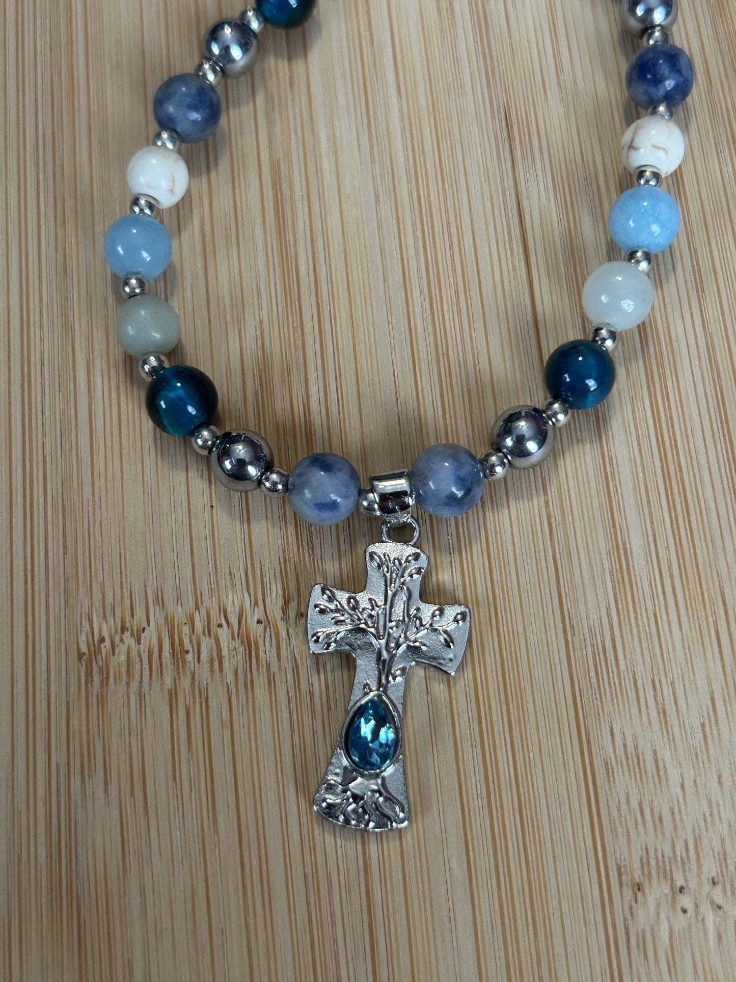 Tree of Life Cross necklace