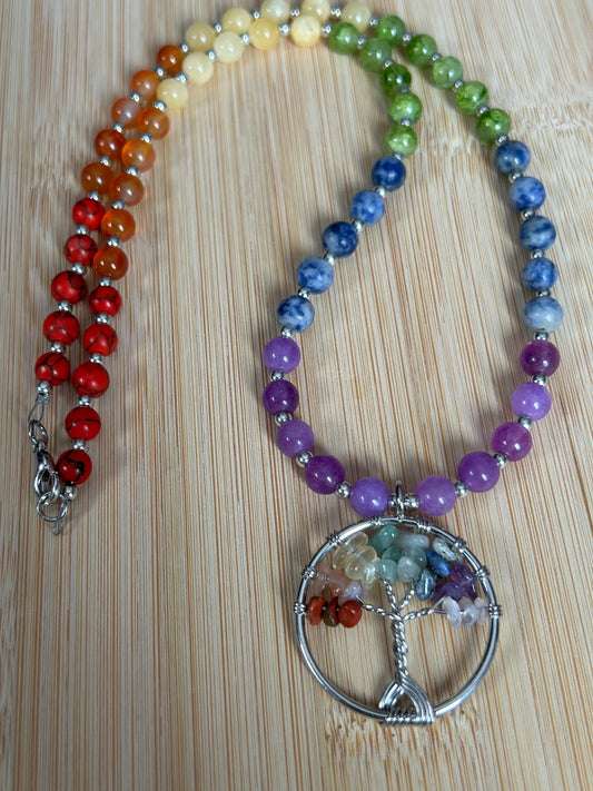 Chakra Color Block Tree of Life
