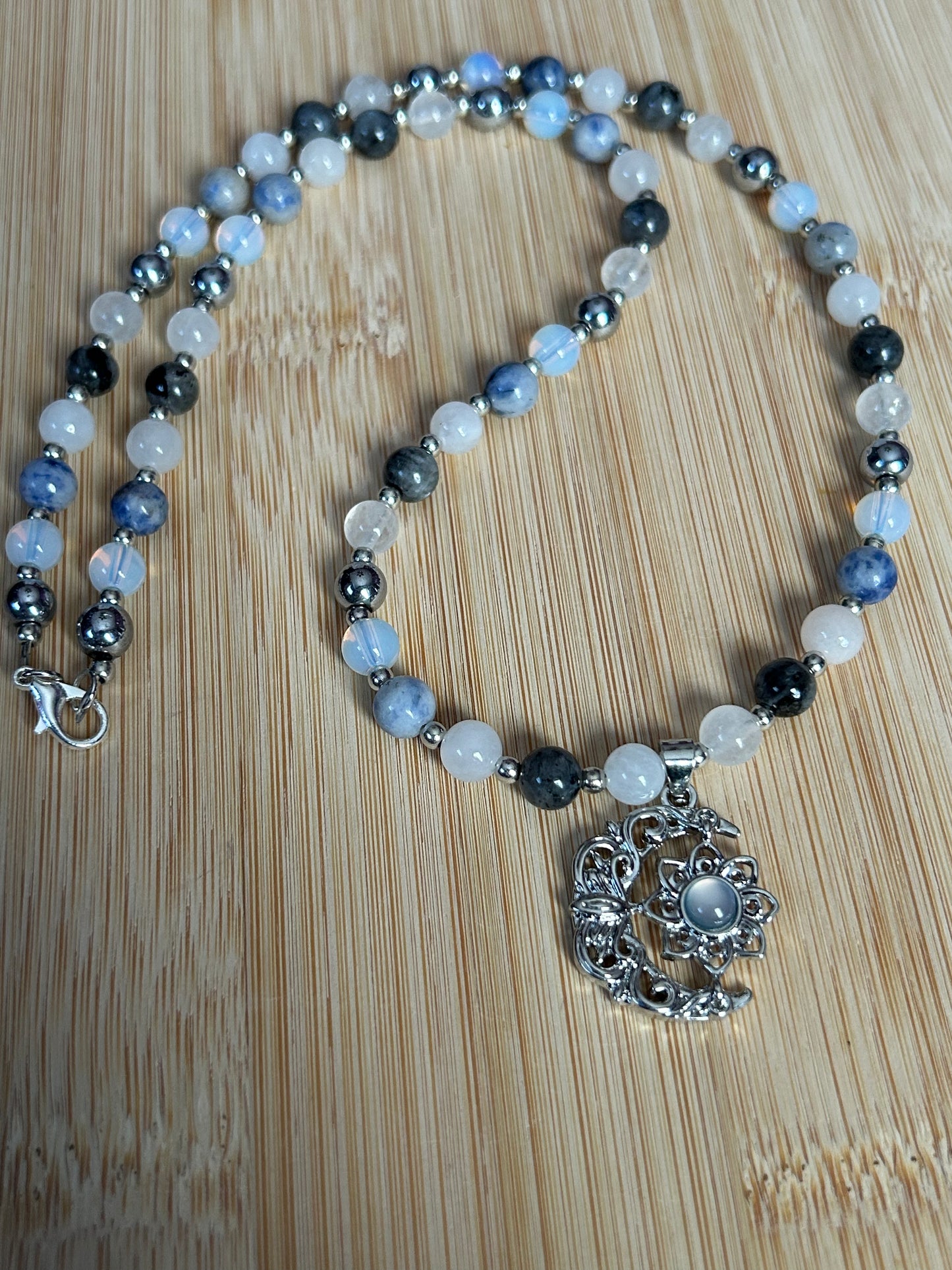 Celestial Harmony moon necklace