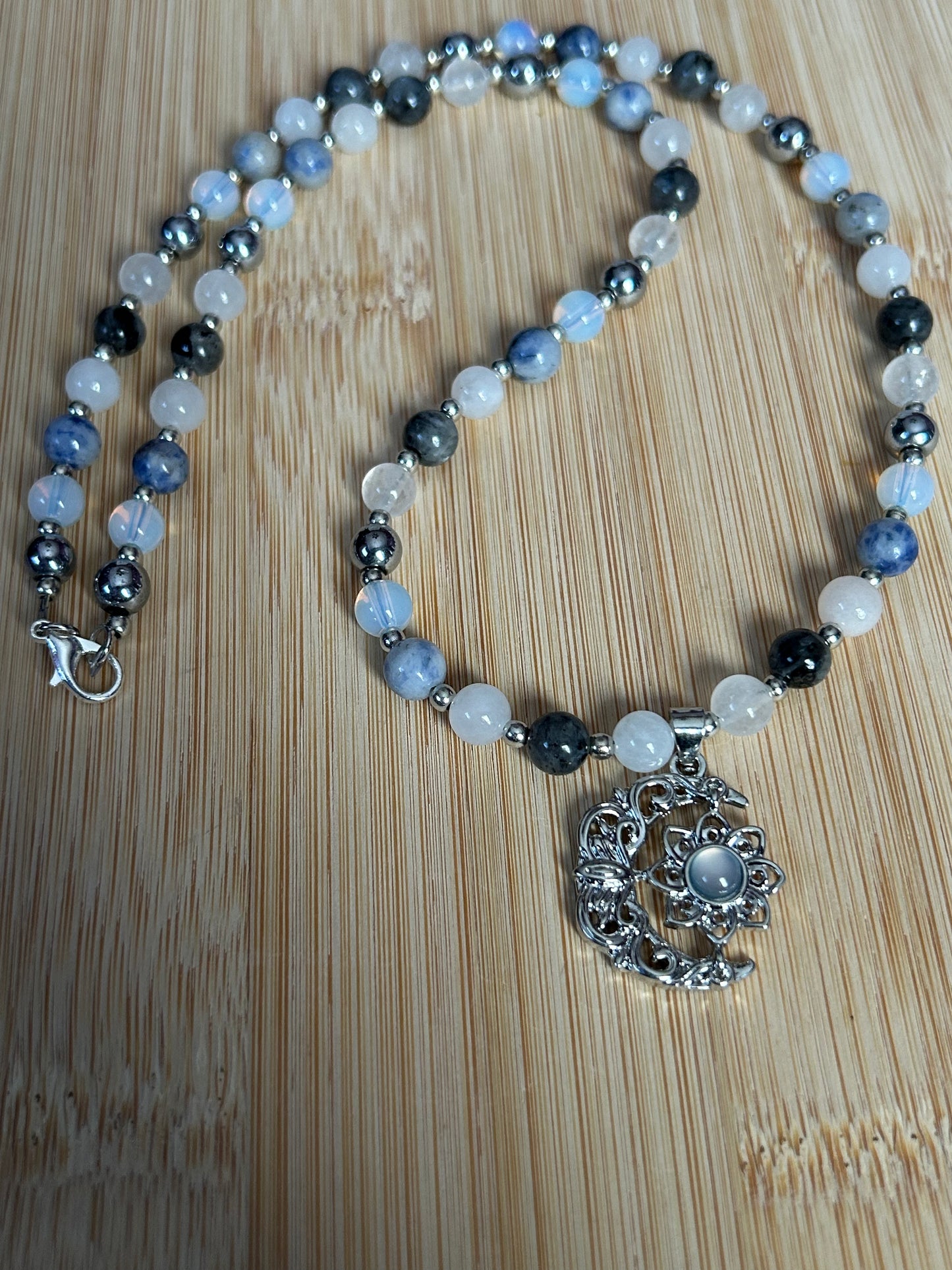 Celestial Harmony moon necklace