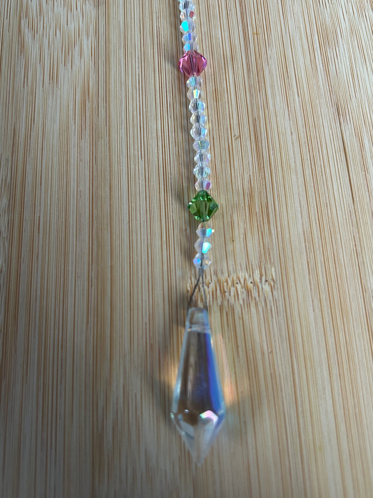 Short crystal sun catcher