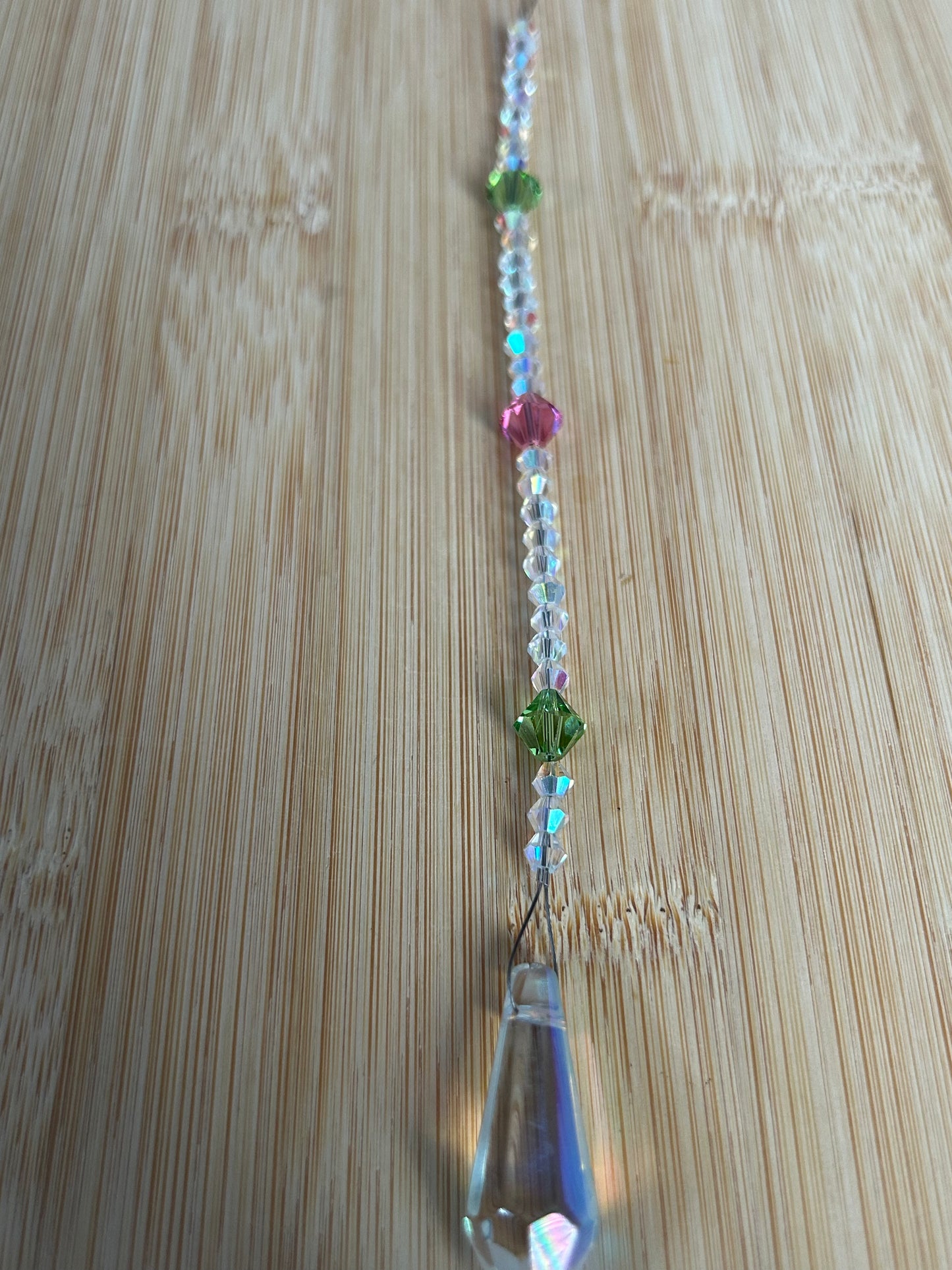 Short crystal sun catcher