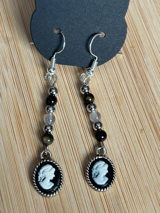 Gothic Cameo Earrings