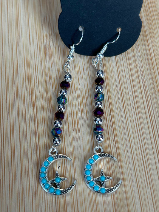 Twilight and Teal Hope earrings